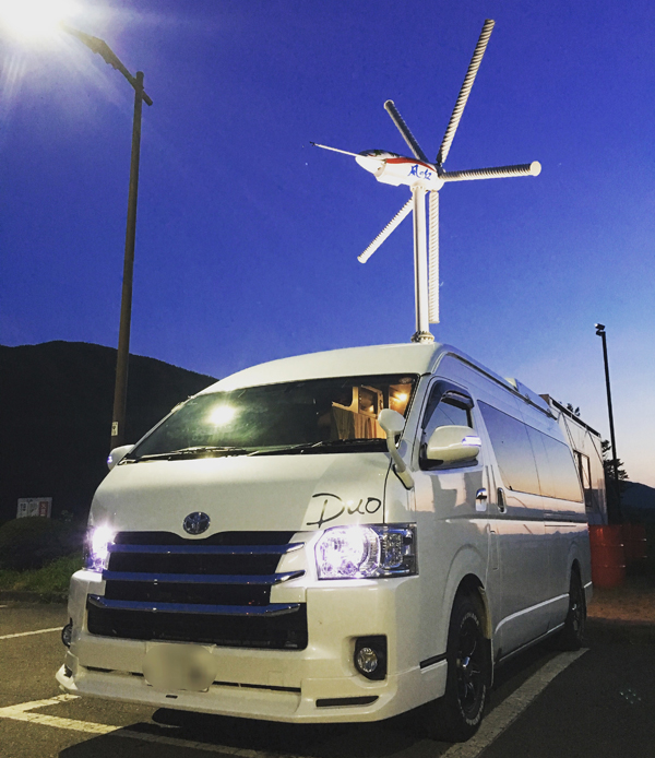 道の駅【遠野 風の丘】にて業界初ソーラー&大出力風力発電バンコン